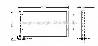 AVA QUALITY COOLING mn5013 -  Конденсатор, кондиционер